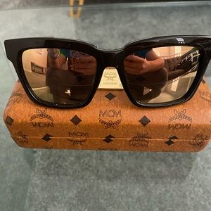 MCM sunglasses Lime green arms with logo